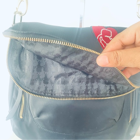 KARL LAGERFELD BLACK CROSSBODY SHOULDER BAG INVISIBLE MAGNETIC CLOSURE WOMEN BAG - Picture 11 of 15